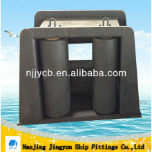 marine fairlead with horizontal roller